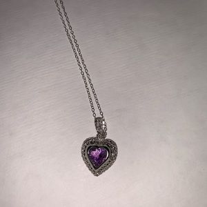 Purple Heart Necklace